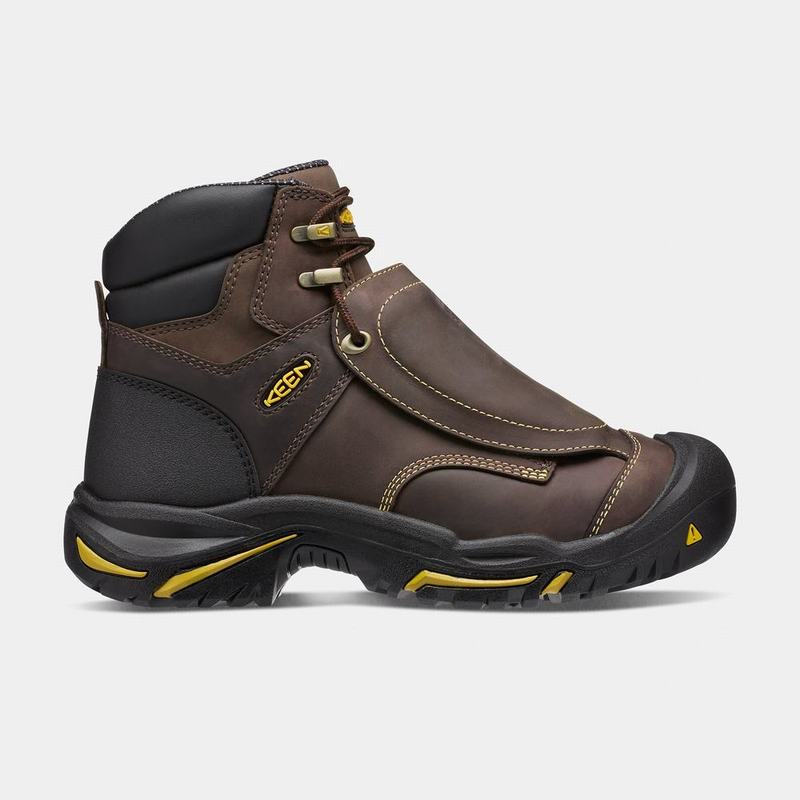 Botas De Trabajo Keen Mt Vernon 6" Steel Toe Para Hombre Marrom - Botas Keen Mexico (452906-BKD)